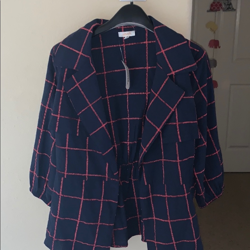 Plaid Blazer